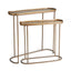 Napa Antique Brass ZIVA CONSOLE TABLES, SET OF 2