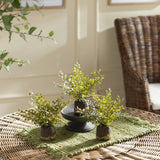 Napa Green MAIDENHAIR DROP-INS, SET OF 3