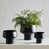 Napa Matte Black CYRUS CACHEPOTS, SET OF 3