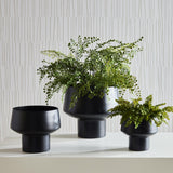 Napa Matte Black CYRUS CACHEPOTS, SET OF 3