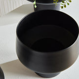 Napa Matte Black CYRUS CACHEPOTS, SET OF 3