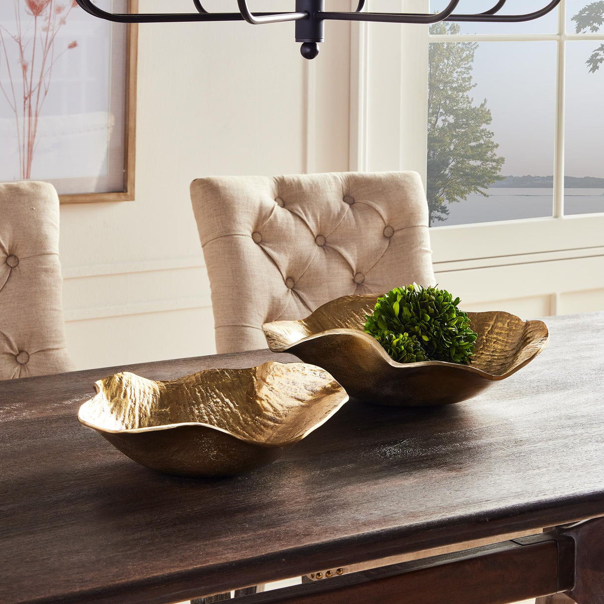 Napa Gold CLARICE DECORATIVE BOWLS, SET OF 2