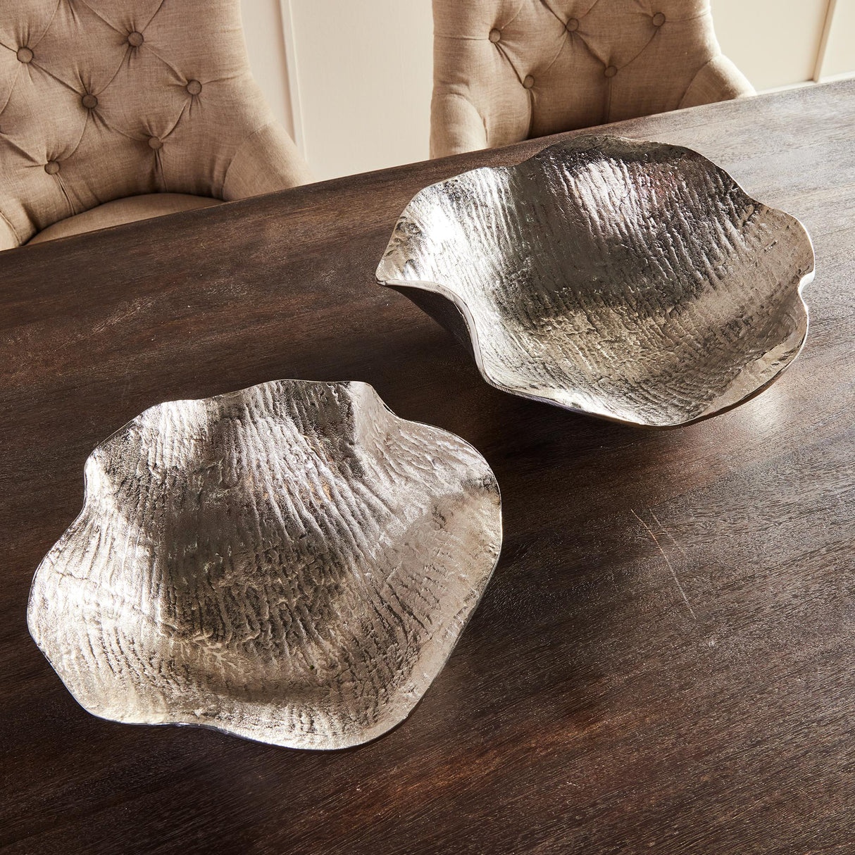 Napa Silver CLARICE DECORATIVE BOWLS, SET OF 2