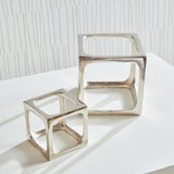 Napa Silver CUBIST SCULPTURES, SET OF 2