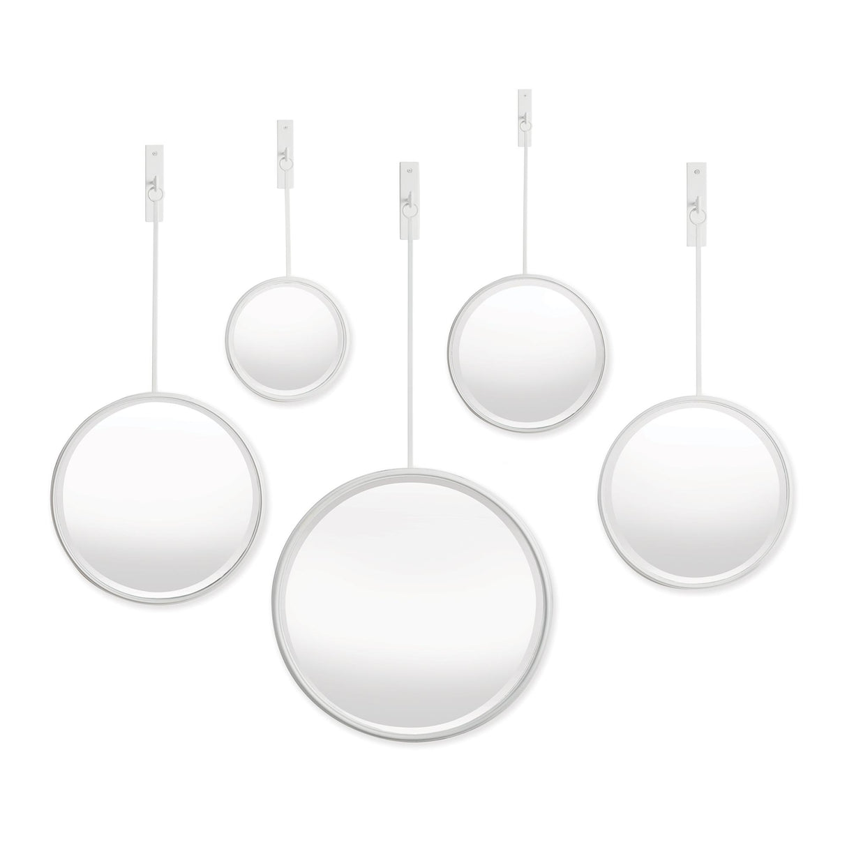 Napa White MAISON NOIR PENDULUM MIRRORS, SET OF 5