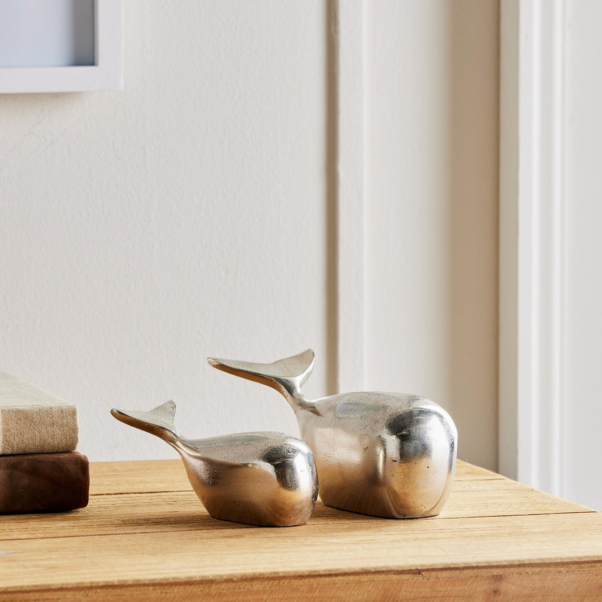 Napa Silver MOBY SCULPTURES, SET OF 2