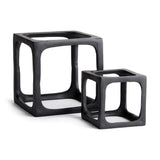 Napa Black CUBIST SCULPTURES, SET OF 2