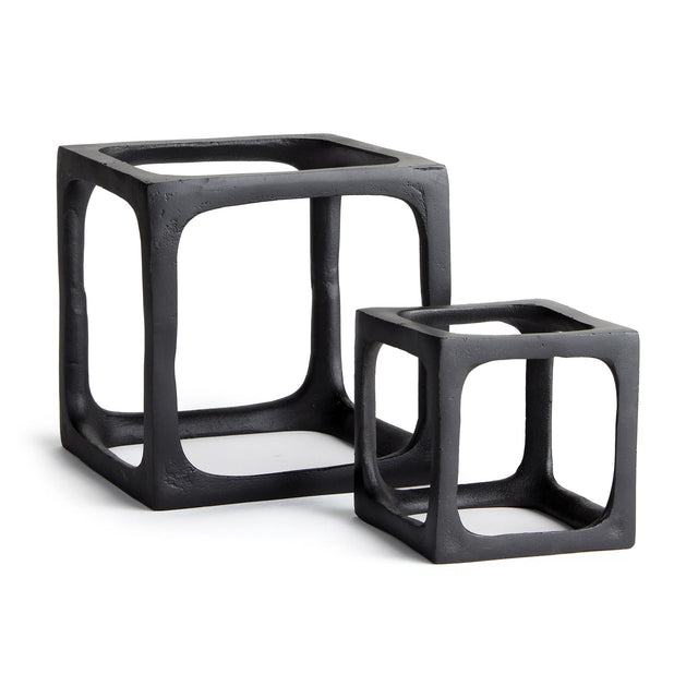 Napa Black CUBIST SCULPTURES, SET OF 2
