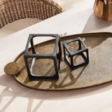 Napa Black CUBIST SCULPTURES, SET OF 2