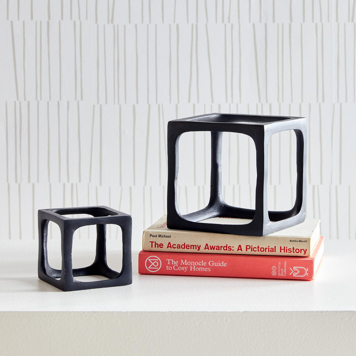 Napa Black CUBIST SCULPTURES, SET OF 2