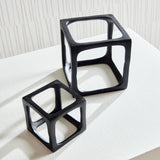 Napa Black CUBIST SCULPTURES, SET OF 2