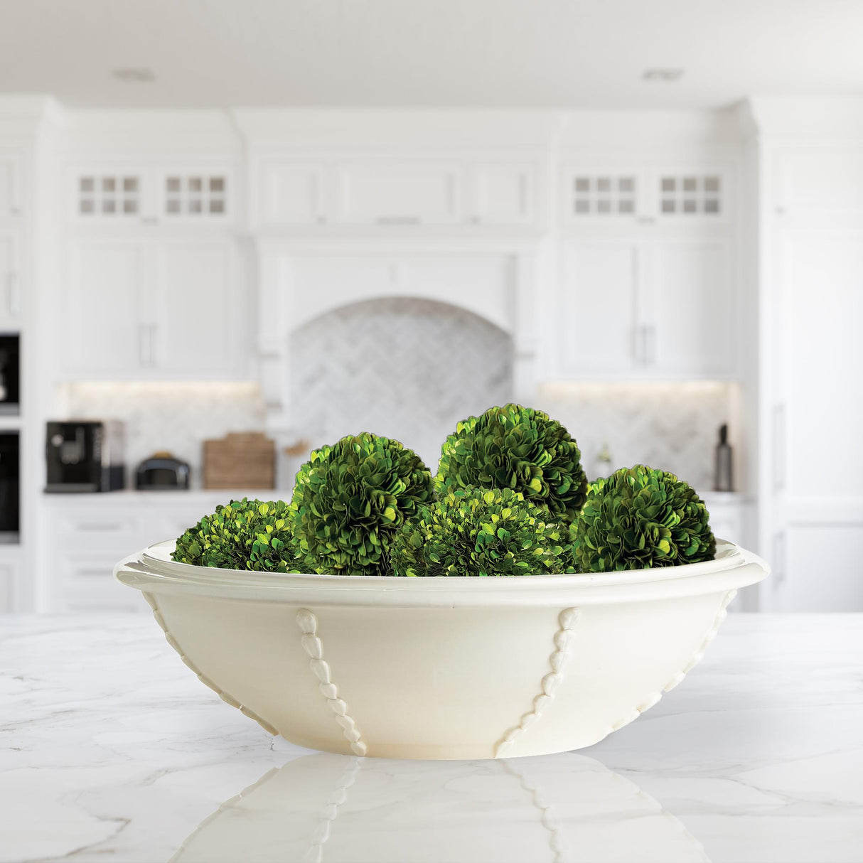 Napa White POSITANO DECORATIVE BOWL