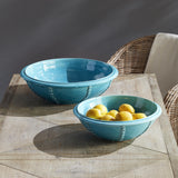 Napa Aqua POSITANO SHALLOW DECORATIVE BOWL