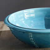 Napa Aqua POSITANO SHALLOW DECORATIVE BOWL