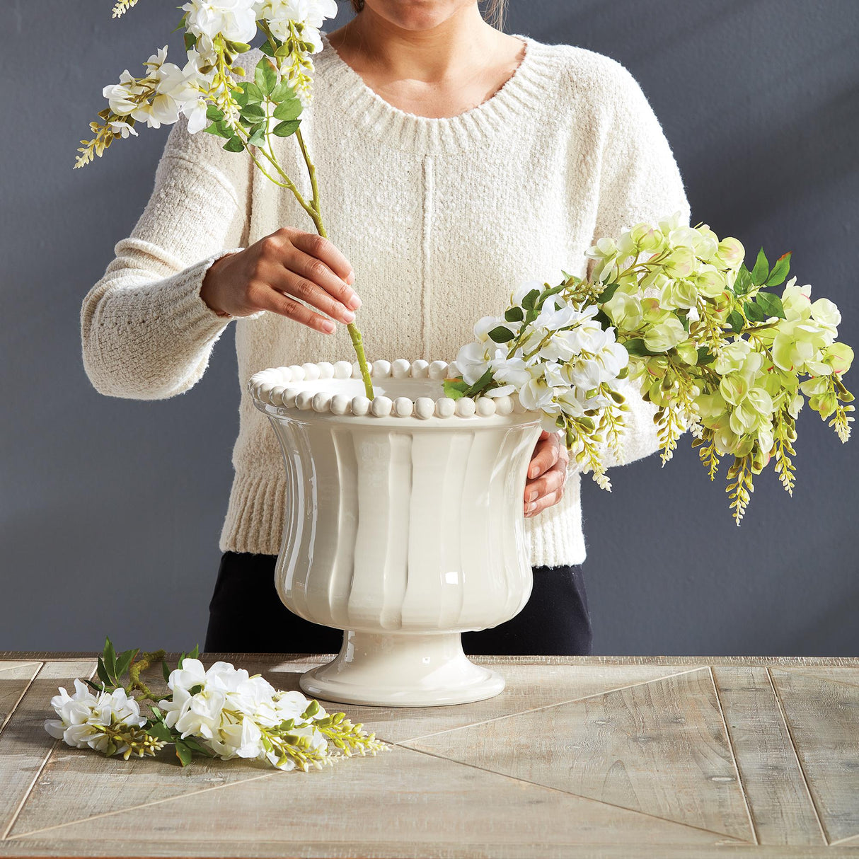 Napa White COLETTA PETITE FLARED VASE