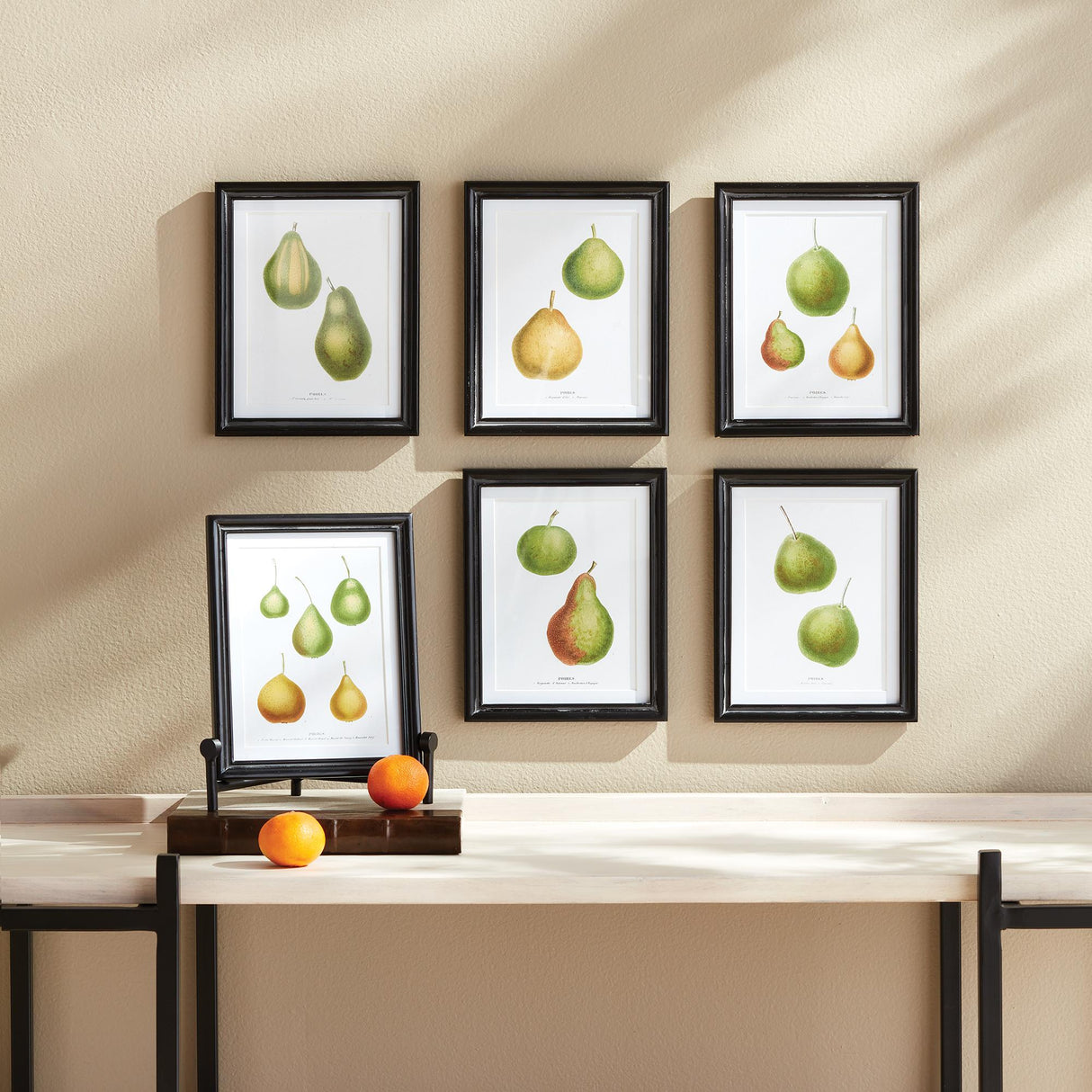 Napa Includes mat PEAR STUDY, SET OF 6