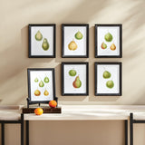 Napa Includes mat PEAR STUDY, SET OF 6