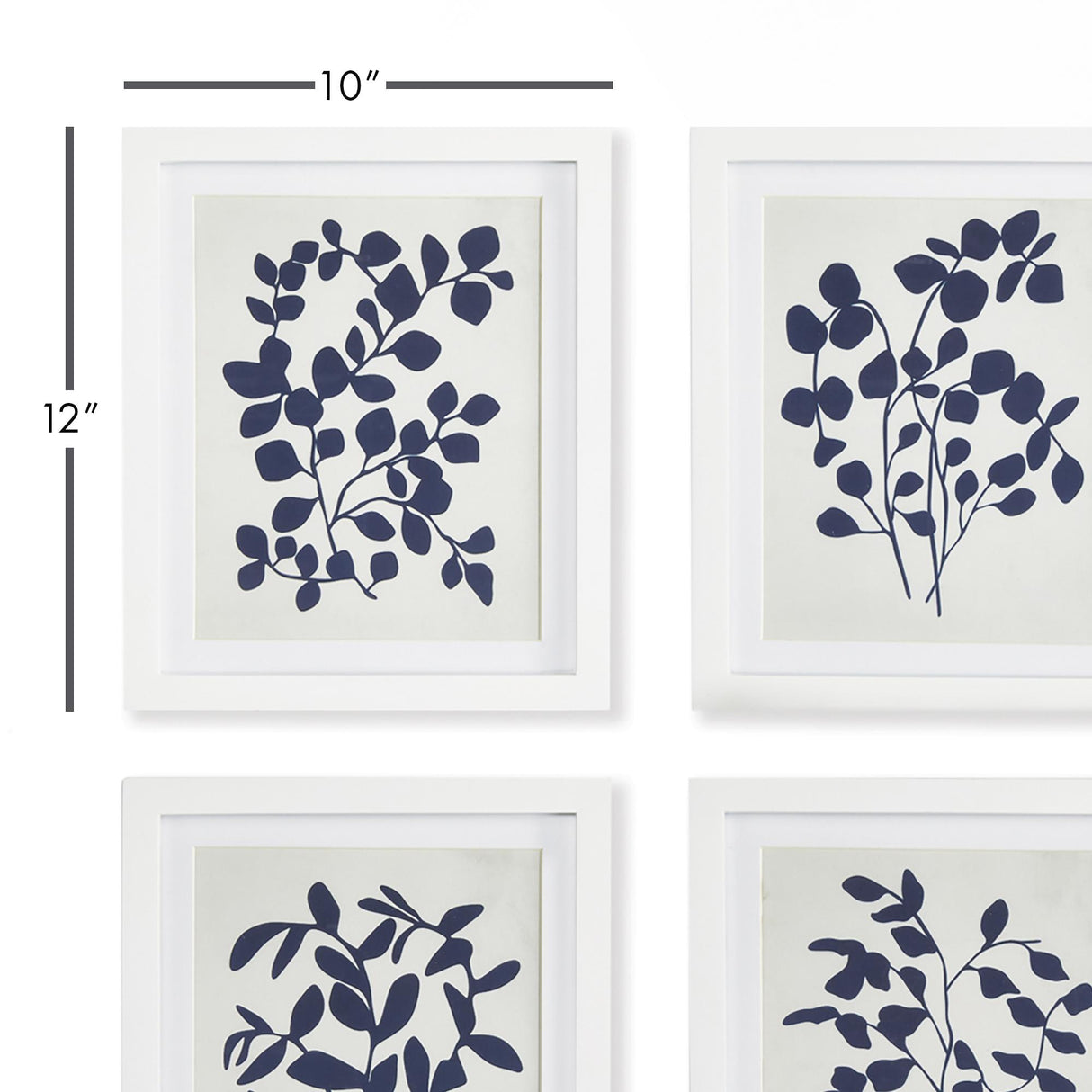 Napa Includes mat LEAFY VINE PRINTS, SET OF 4