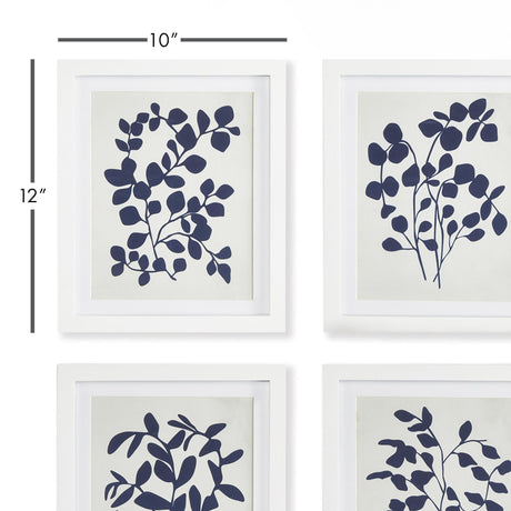 Napa Includes mat LEAFY VINE PRINTS, SET OF 4