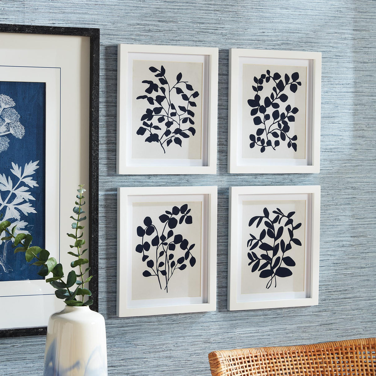 Napa Includes mat LEAFY VINE PRINTS, SET OF 4
