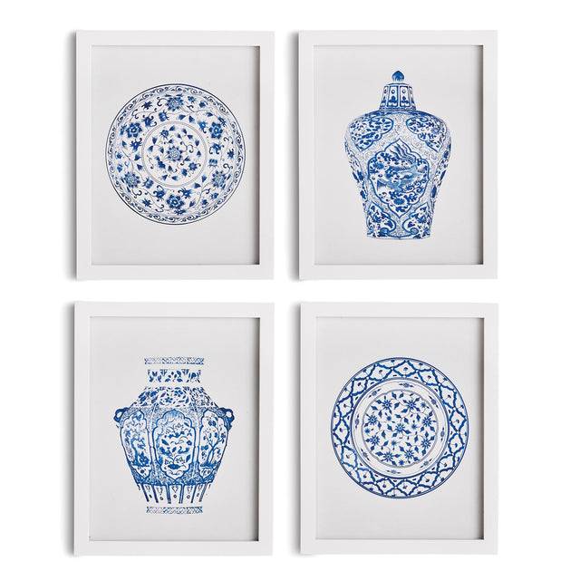 Napa  DYNASTY PETITE PRINTS, SET OF 4