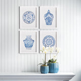 Napa  DYNASTY PETITE PRINTS, SET OF 4