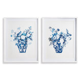 Napa Includes mat MATCHED PAIR FLORAL PRINTS, SET OF 2