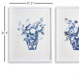 Napa Includes mat MATCHED PAIR FLORAL PRINTS, SET OF 2