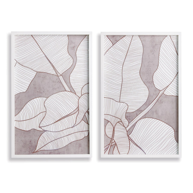 Napa  PALM LEAF PRINTS, SET OF 2