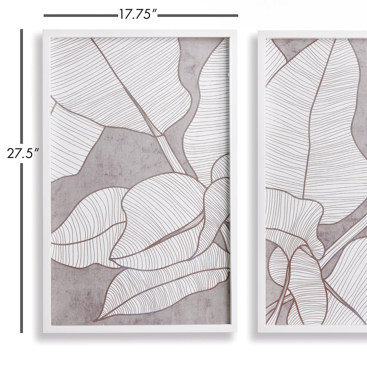 Napa  PALM LEAF PRINTS, SET OF 2