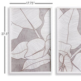 Napa  PALM LEAF PRINTS, SET OF 2