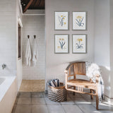 Napa Includes mat DAFFODIL PRINTS, SET OF 4