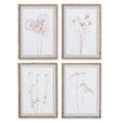 Napa Includes mat STYLIZED BOTANICAL PRINTS, SET OF 4