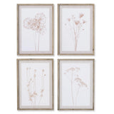 Napa Includes mat STYLIZED BOTANICAL PRINTS, SET OF 4