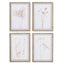Napa Includes mat STYLIZED BOTANICAL PRINTS, SET OF 4