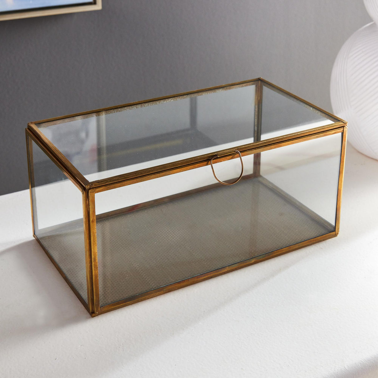 Napa Antique Brass ARWEN RECTANGULAR DISPLAY BOX