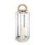 Napa Stainless Steel/Natural DOCKSIDE OUTDOOR LANTERN SMALL