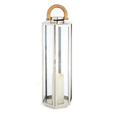 Napa Stainless Steel/Natural DOCKSIDE OUTDOOR LANTERN LARGE