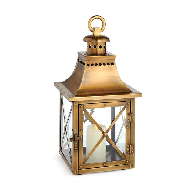 Napa Antique Brass HOMES LANTERN MEDIUM