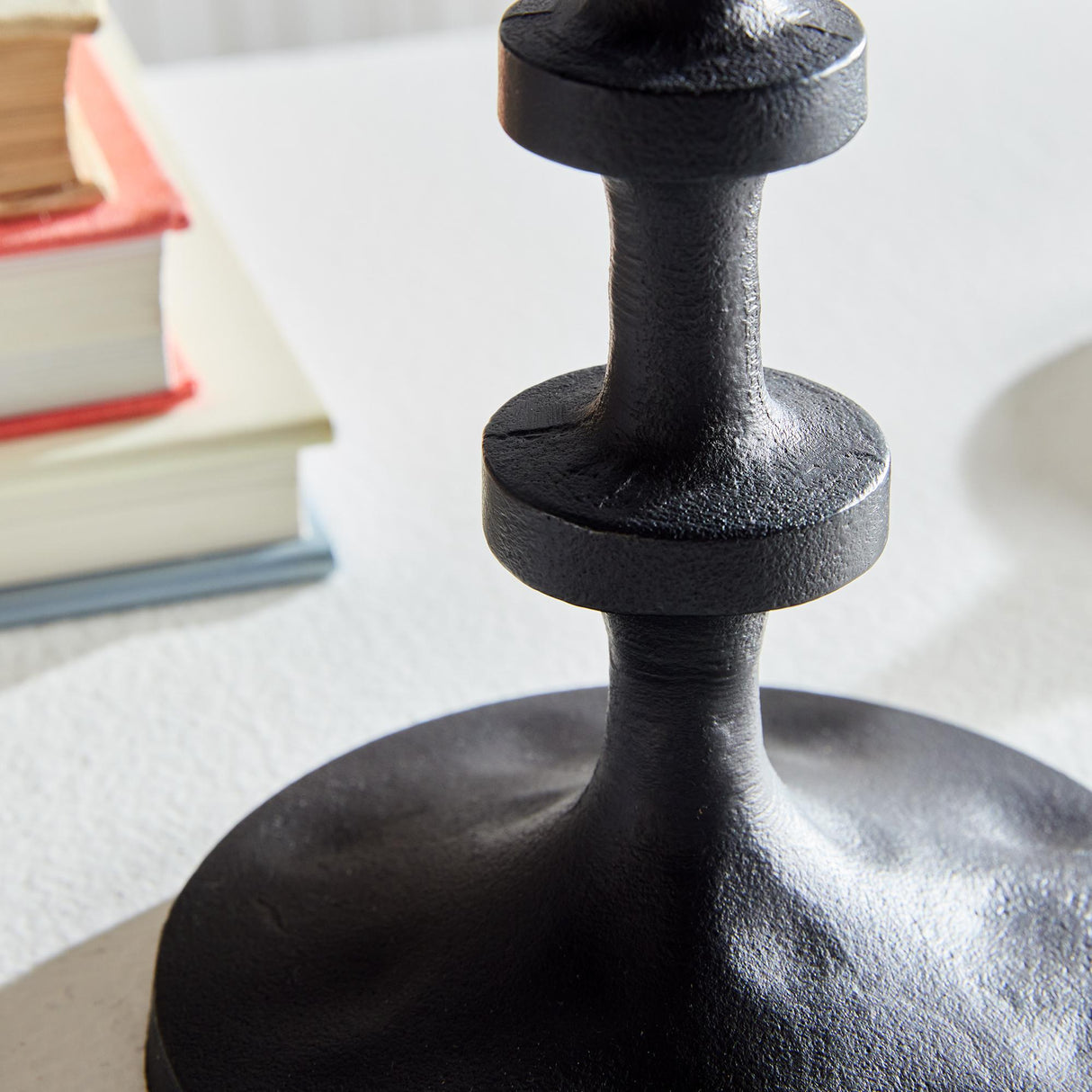 Napa Black bronze ABACUS PETITE CANDLE STANDS, SET OF 2