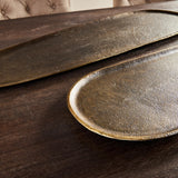 Napa Antique Brass ROSALINE DECORATIVE TRAYS, SET OF 2