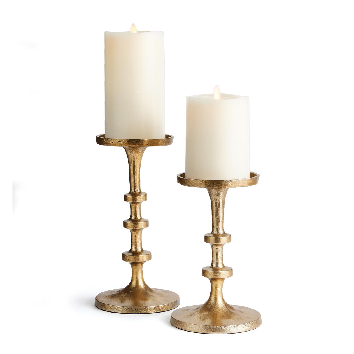 Napa Gold ABACUS PETITE CANDLE STANDS, SET OF 2