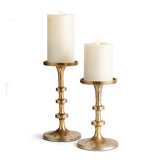 Napa Gold ABACUS PETITE CANDLE STANDS, SET OF 2