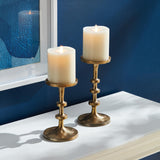 Napa Gold ABACUS PETITE CANDLE STANDS, SET OF 2