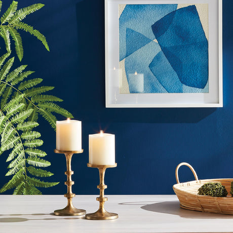 Napa Gold ABACUS PETITE CANDLE STANDS, SET OF 2