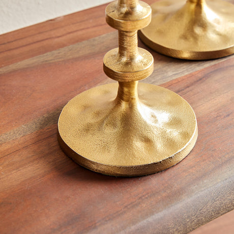 Napa Gold ABACUS PETITE CANDLE STANDS, SET OF 2