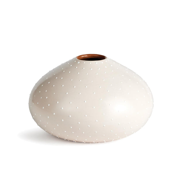 Napa Ecru/White KEYLA VASE SMALL