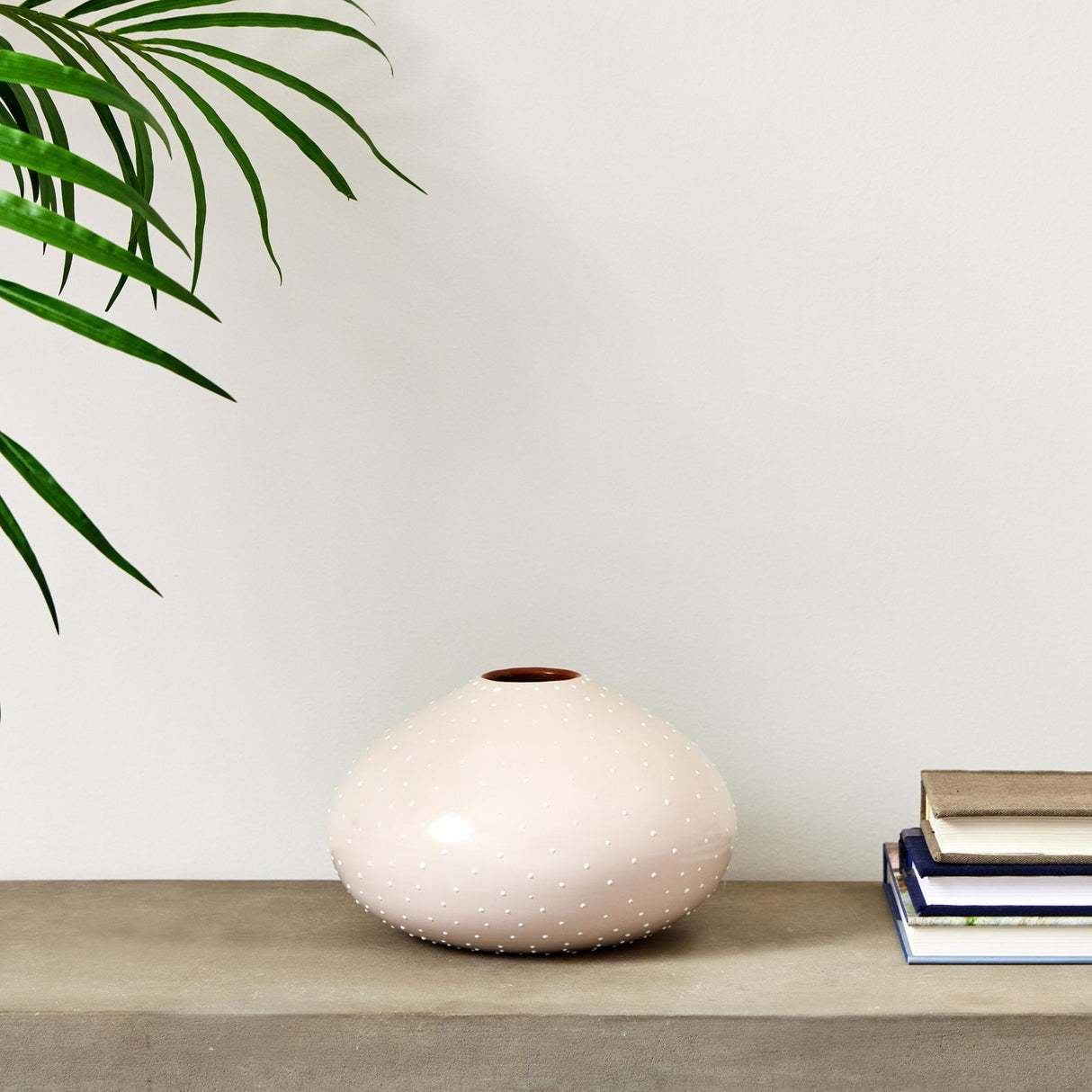 Napa Ecru/White KEYLA VASE SMALL