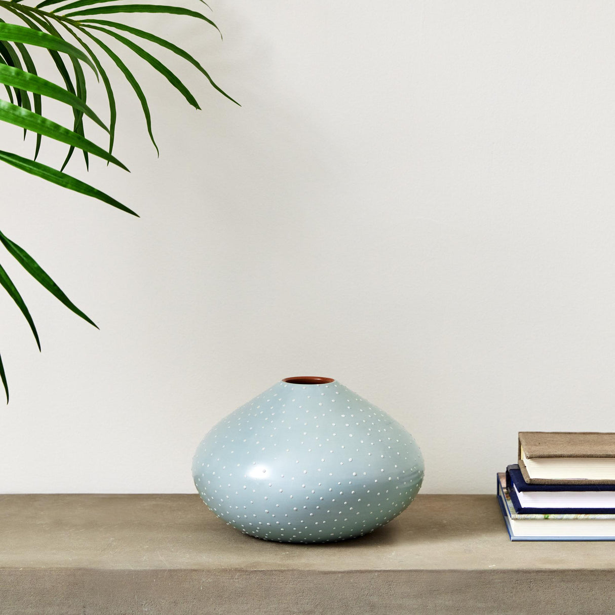 Napa Light Blue/White KEYLA VASE SMALL
