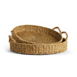 Napa Natural SEAGRASS ROUND TRAYS, SET OF 2